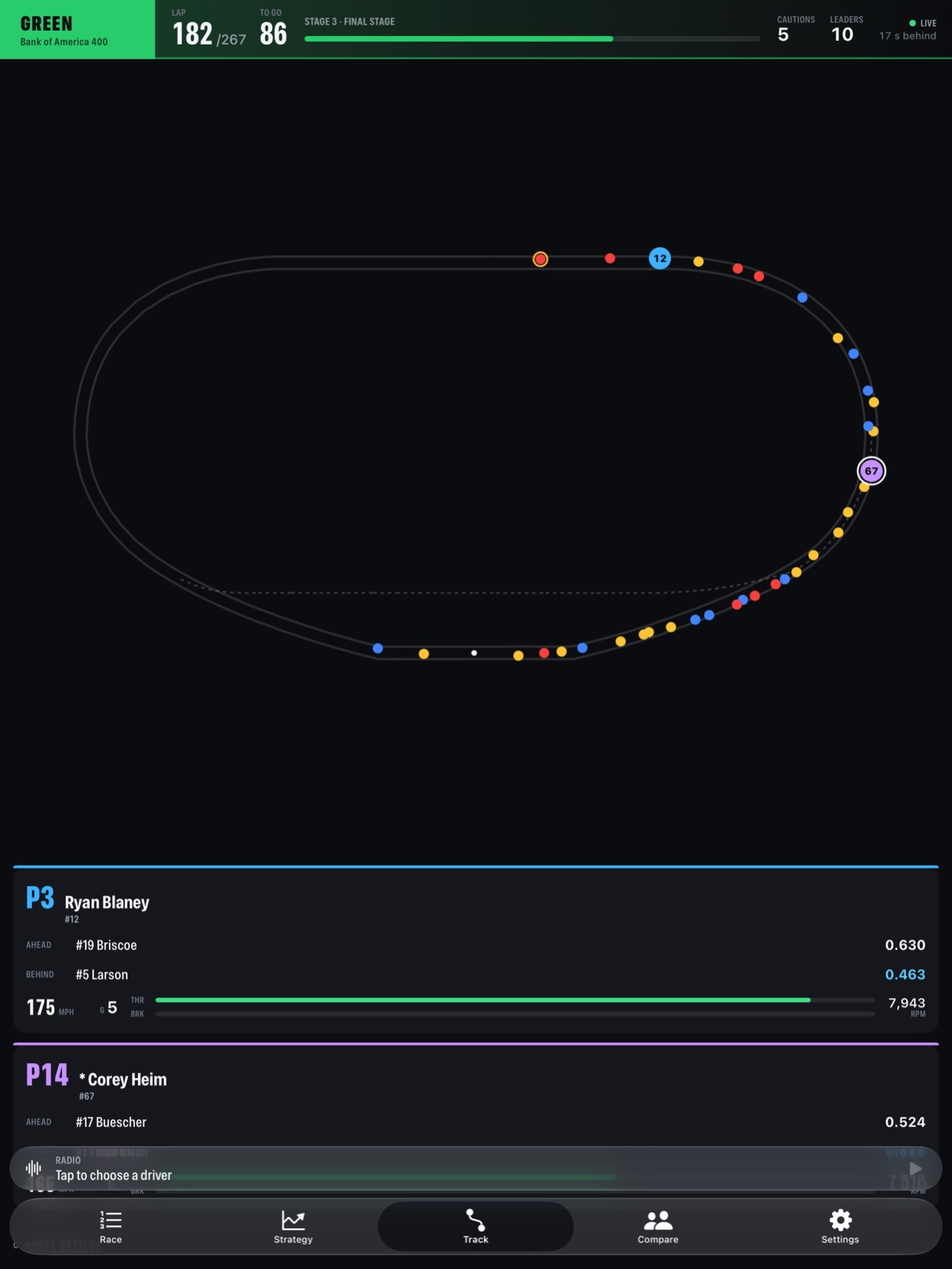 Track map page